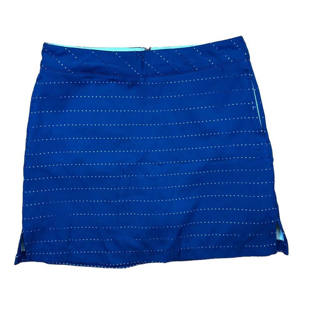 Lady Hagen Size 2 Golf Skort Blue with Mint Underlay 16" Active Tennis Skirt